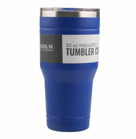 Lincoln Outfitters 30oz. Stainless Steel Blue Tumbler 30LO287 - Camp Kitchen 4 Lincoln Outfitters 30oz. Stainless Steel Blue Tumbler 30LO287 - Camp Kitchen - Image 2