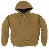 Lincoln Outfitters Men's Flex Washed Duck Sherpa Lined Hooded Jacket Brown - RLHJ317HKY - Jackets -Lincolne Outfitters Store 0438a9a0eb095d0b7b85b0d639ad8d9180c08cc5 HJ375HKY Front 1