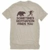 Lincoln Outfitters Men's Short Sleeve Sometimes Motivation Finds You T-Shirt Oatmeal - LO-148 - T-Shirts -Lincolne Outfitters Store 0fcd73570a8cae377d3c72a7555c80a273f0657b LO 148 OATMEAL