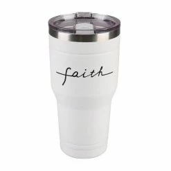 Lincoln Outfitters "Faith" 30 oz. Religious Tumbler, White - 89-644-0204 - Tumblers -Lincolne Outfitters Store 2a769f6ad0796273063a10e86c5fd5000d11958a 32631067 2