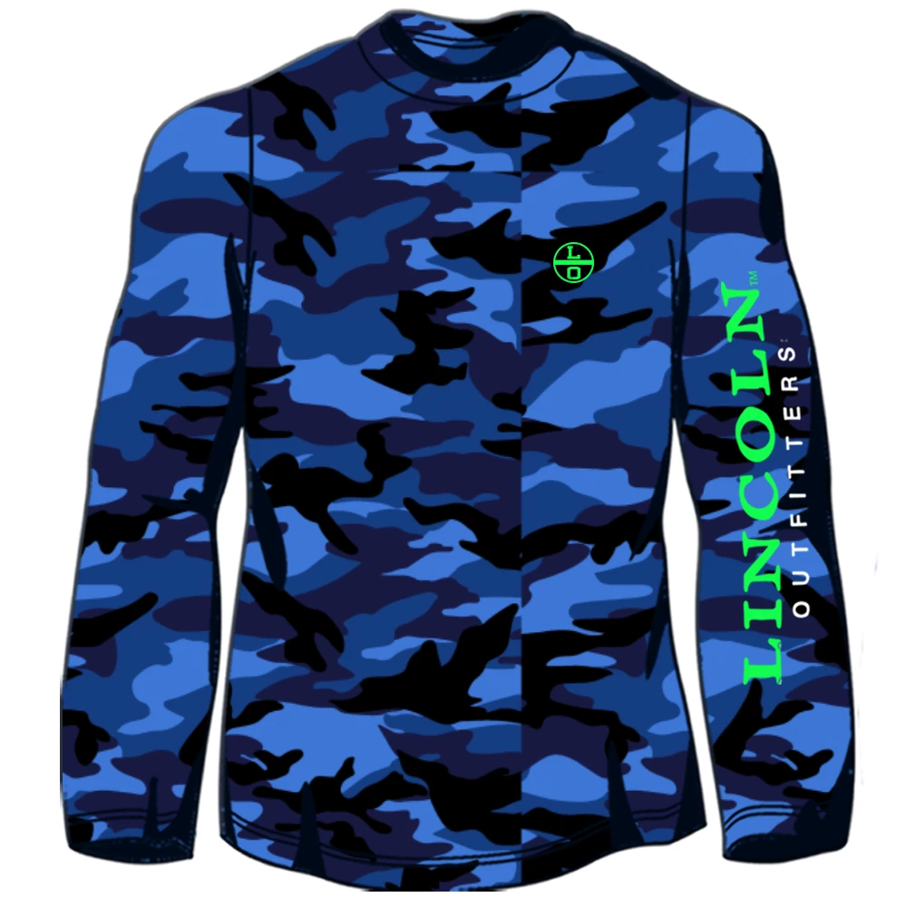 LO Youth Boy's LO Circle Long Sleeve T-Shirt Blue Camo - LOYCMM-03 - T-Shirts 3 LO Youth Boy's LO Circle Long Sleeve T-Shirt Blue Camo - LOYCMM-03 - T-Shirts