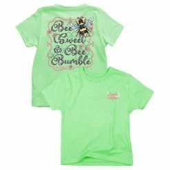Lincoln Outfitters Youth Girls Bee Sweet and Bee Bumble Short Sleeve T-Shirt - LOY-26 - T-Shirts