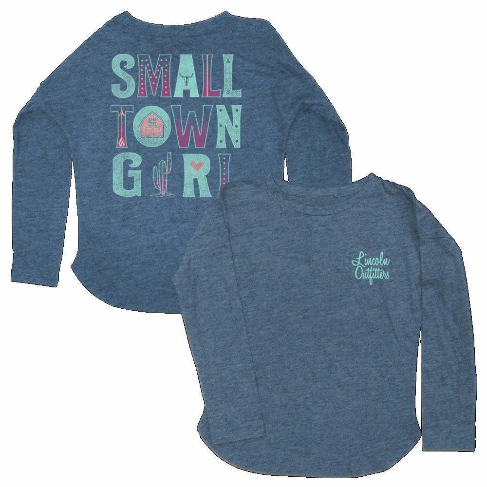 Lincoln Outfitters Girls' Small Town Girl Long Sleeve T-Shirt Loyls-01 - Shirts 3 Lincoln Outfitters Girls' Small Town Girl Long Sleeve T-Shirt Loyls-01 - Shirts