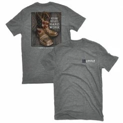 Lincoln Outfitters Men's Short Sleeve Cowboy Boots T-Shirt Graphite Heather - LO-132GH - T-Shirts