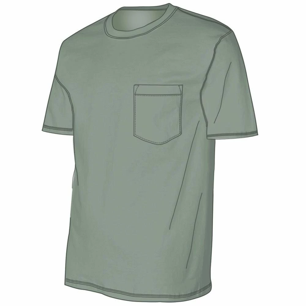 Lincoln Outfitters Men's Heavyweight Pocket T-Shirt - LOPK-01-SAGE 3 Lincoln Outfitters Men's Heavyweight Pocket T-Shirt - LOPK-01-SAGE
