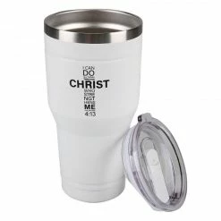 Lincoln Outfitters "All Things Through Christ" 30 oz. Religious Tumbler, White - 89-645-0204 - Tumblers -Lincolne Outfitters Store 6942b52d8069dcc73aa1e10baedce3b2599453b3 32631068 3