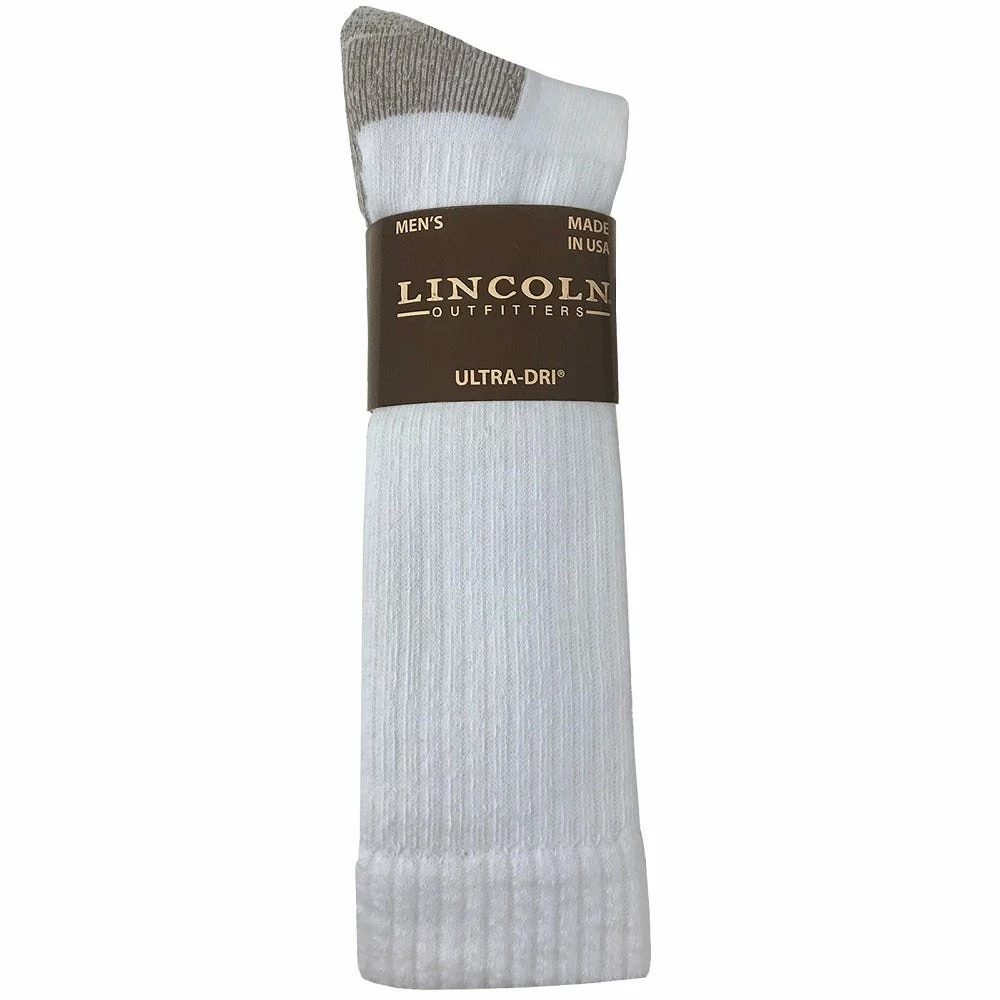 Lincoln Outfitters Men's Ultra-Dri Boot Sock 2 Pack White - L2/72299-W - Socks 3 Lincoln Outfitters Men's Ultra-Dri Boot Sock 2 Pack White - L2/72299-W - Socks