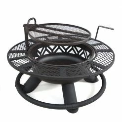 Lincoln Outfitters Steel Fire Pit with BBQ Grate - 90-165-0204 - Fire Pits & Heaters 15 Lincoln Outfitters Steel Fire Pit with BBQ Grate - 90-165-0204 - Fire Pits & Heaters -Lincolne Outfitters Store 9dd38536535261cd43d28b40d1f9284efd8e748f 32150005 3
