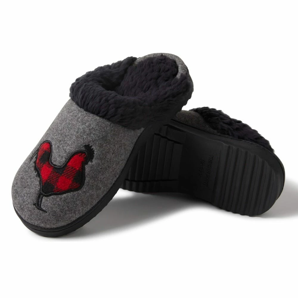 Lincoln Outfitters Women's Faux Wool Scuff with Novelty Applique, Gray - 60983 - Women's Slippers 3 Lincoln Outfitters Women's Faux Wool Scuff with Novelty Applique, Gray - 60983 - Women's Slippers