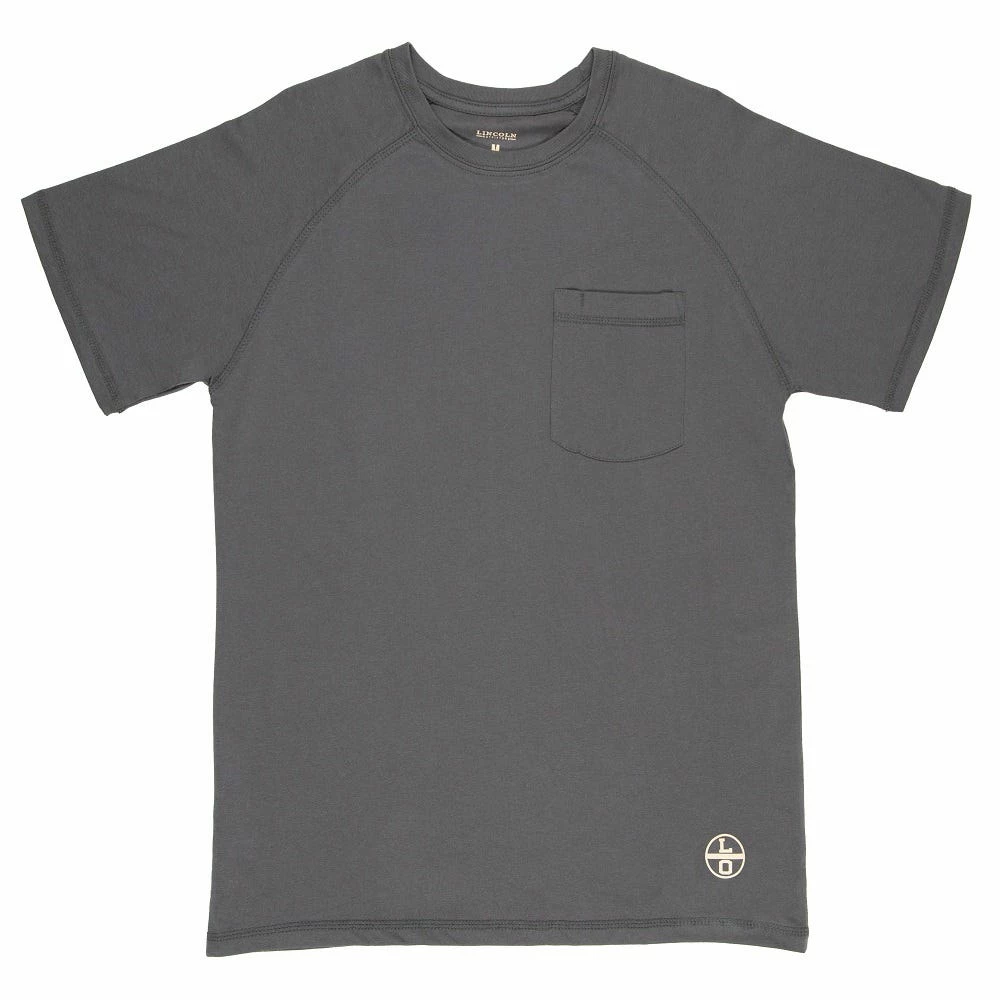 Lincoln Outfitter's Short Sleeve Performance Tee Grey - RK2SLA - T-Shirts 3 Lincoln Outfitter's Short Sleeve Performance Tee Grey - RK2SLA - T-Shirts