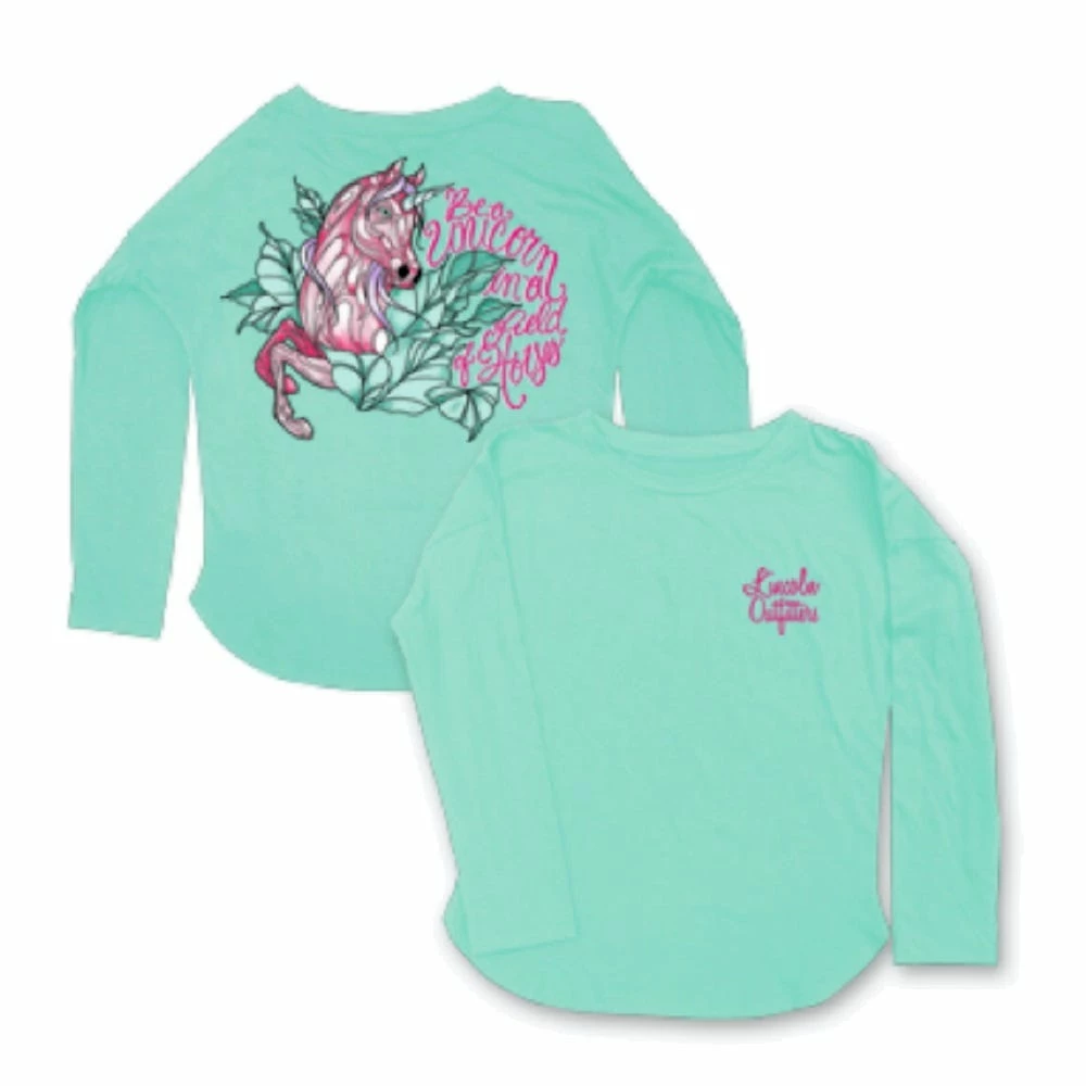 Lincoln Outfitters Girls' Be A Unicorn Long Sleeve T-Shirt Loyls-06 - Shirts 3 Lincoln Outfitters Girls' Be A Unicorn Long Sleeve T-Shirt Loyls-06 - Shirts