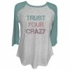 Lincoln Outfitters Ladies Long Sleeve Trust Your Crazy Aquifer T-Shirt - LO-LFW-06 - Long Sleeve Shirts Women's -Lincolne Outfitters Store ae790ff6b59a600a32ae3c58e05c96d8bdac881d LO LFW 06 AQUIFER