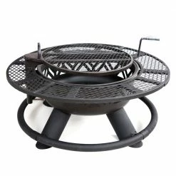 Lincoln Outfitters Steel Fire Pit with BBQ Grate - 90-165-0204 - Fire Pits & Heaters 16 Lincoln Outfitters Steel Fire Pit with BBQ Grate - 90-165-0204 - Fire Pits & Heaters -Lincolne Outfitters Store ae9c60f46d119a2f54e0196b346dacf0d90088cb 32150005 4