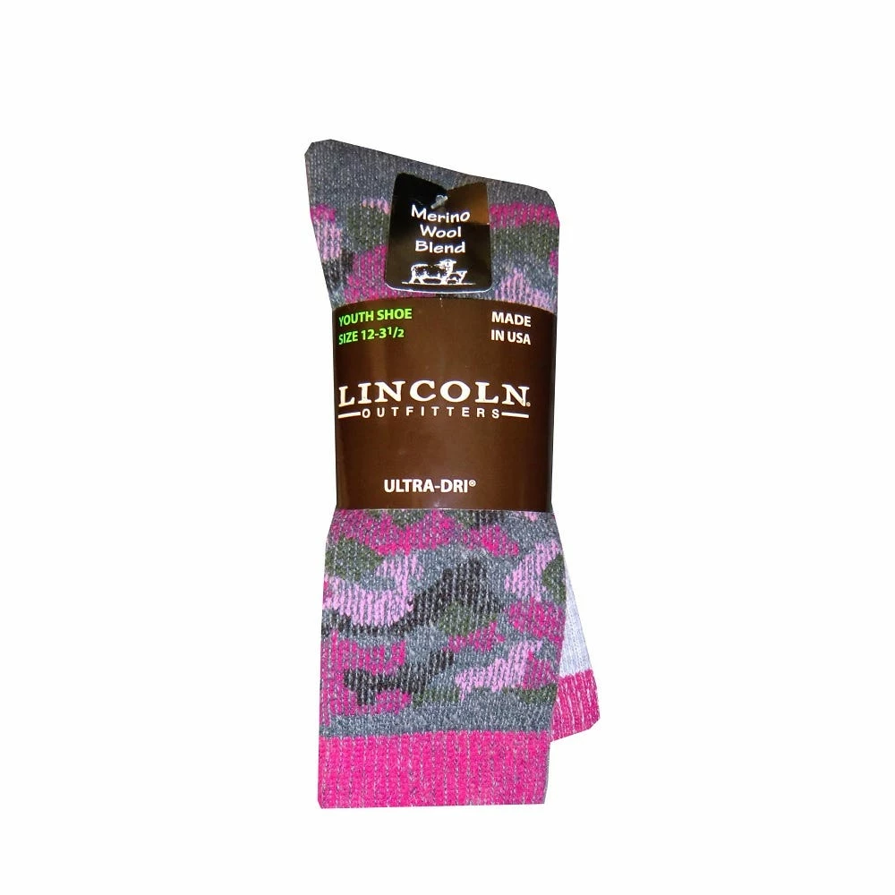 Lincoln Outfitters Girl's Merino Wool Blend Boot Sock 2 Pack Camo - L2/8857-C/PK - Socks 3 Lincoln Outfitters Girl's Merino Wool Blend Boot Sock 2 Pack Camo - L2/8857-C/PK - Socks