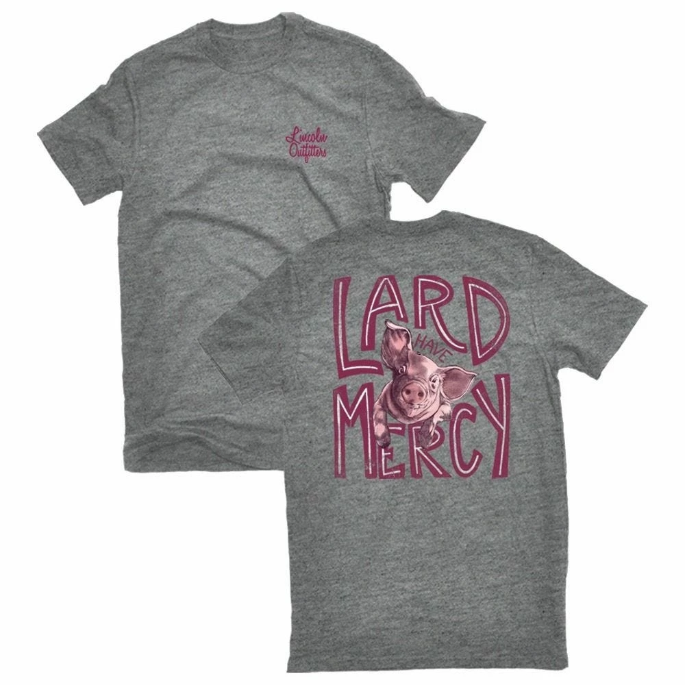Lincoln Outfitters Ladies Lard Have Mercy Short Sleeve T-Shirt - LO-L212-GHR - T-Shirts 3 Lincoln Outfitters Ladies Lard Have Mercy Short Sleeve T-Shirt - LO-L212-GHR - T-Shirts