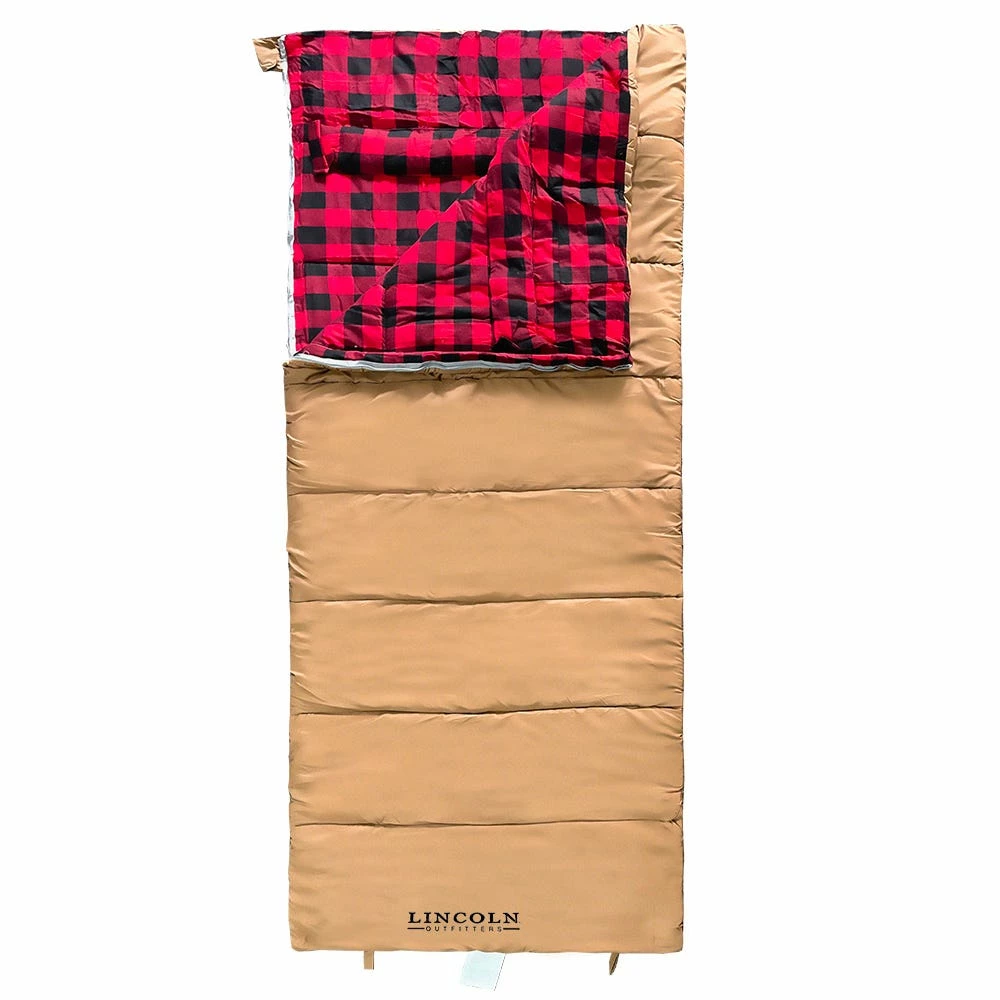 Lincoln Outfitters Traditions Flannel +10 Degree Sleeping Bag - 21SB-0007-6 - Tents & Shelters 6 Lincoln Outfitters Traditions Flannel +10 Degree Sleeping Bag - 21SB-0007-6 - Tents & Shelters - Image 4