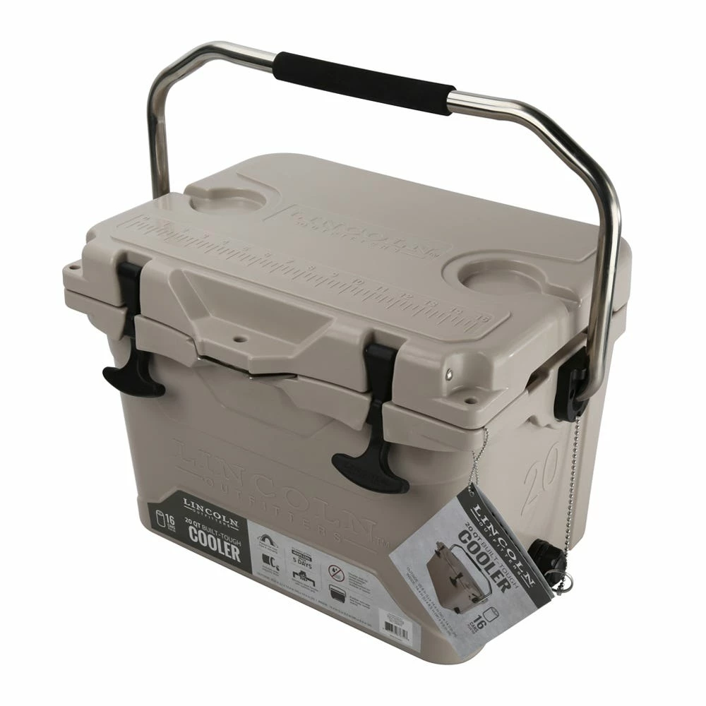 Lincoln Outfitters 20 Quart High Performance Cooler, Tan - 87-674-0204 - Coolers 3 Lincoln Outfitters 20 Quart High Performance Cooler, Tan - 87-674-0204 - Coolers